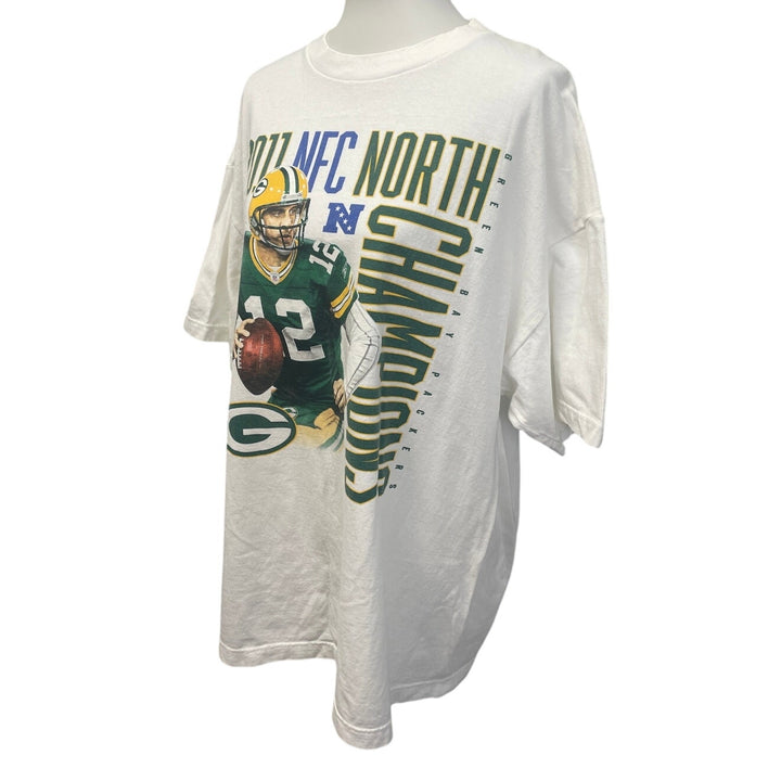 NFL Team Apparel Mens 2XL Green Bay Packers Champions Short Sleeve Tee Shirt