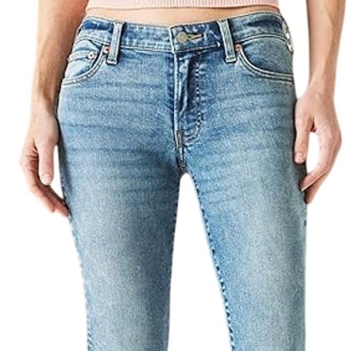 NWT New Lucky Brand Womens Size 16 Sweet Mid Rise Straight Denim Blue Jeans