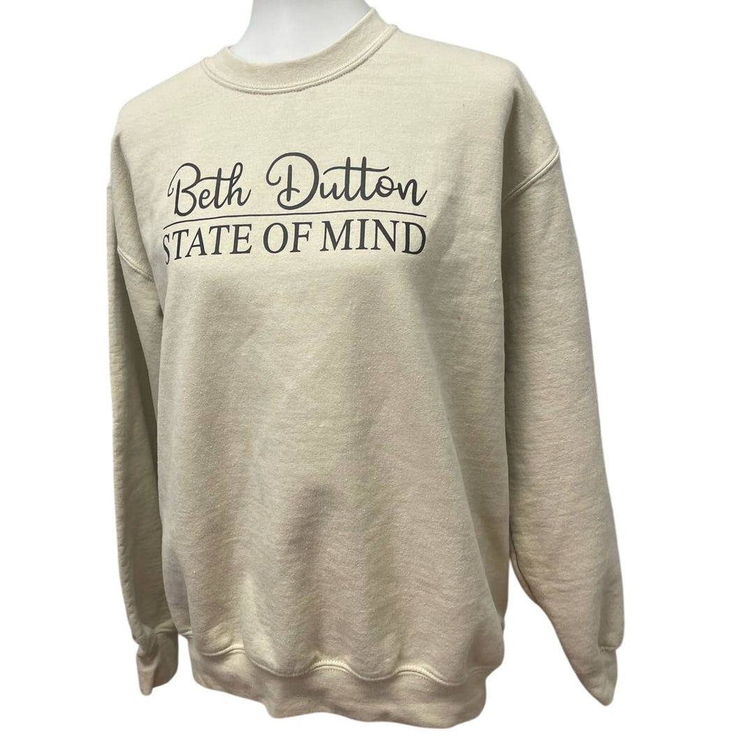 Beth Dutton State of Mind Womens Medium Yellowstone Long Sleeve Sweatshirt