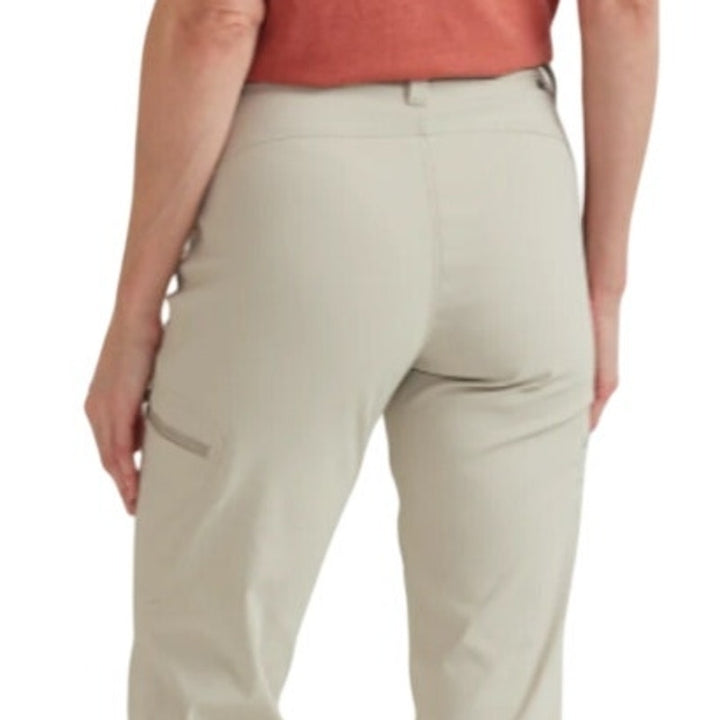 New Eddie Bauer Womens Size 0 Pumice Light Khaki UPF50+ Mid Rise Rainier Pants