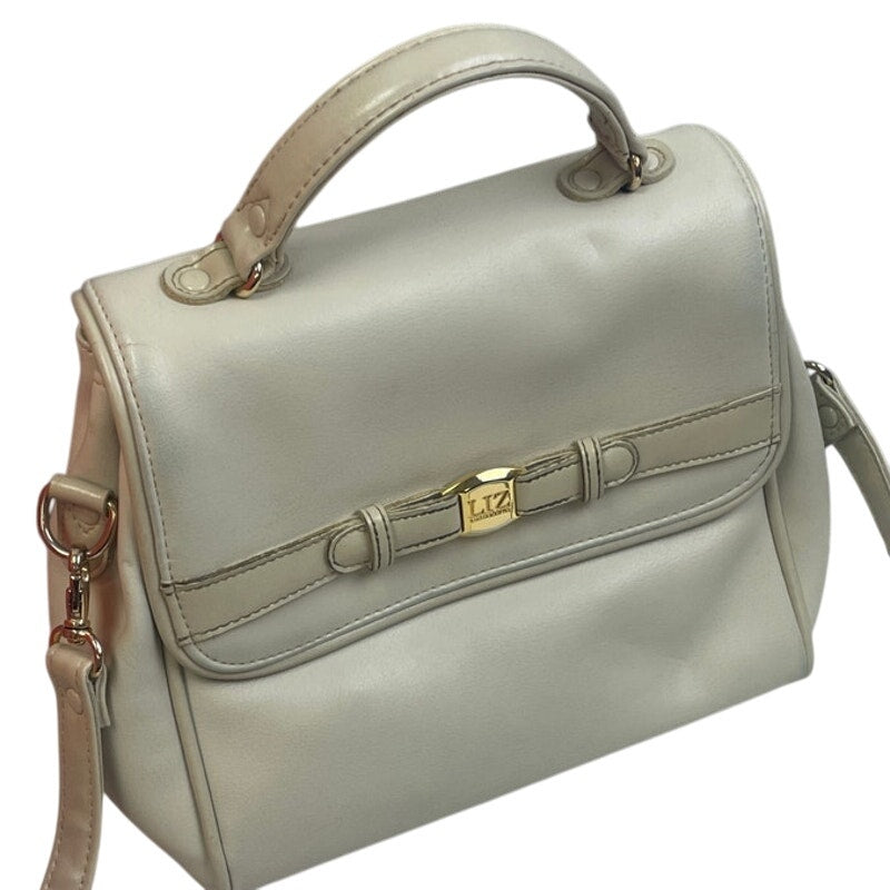 Liz Claiborne Faux Leather Detachable Shoulder Strap Multi Pocket Handbag Purse