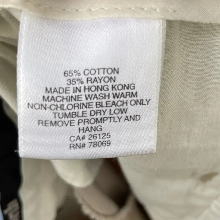 NWT New Ashworth Luxury Mens Size 35 Stretch Cotton Bermuda Khaki Shorts