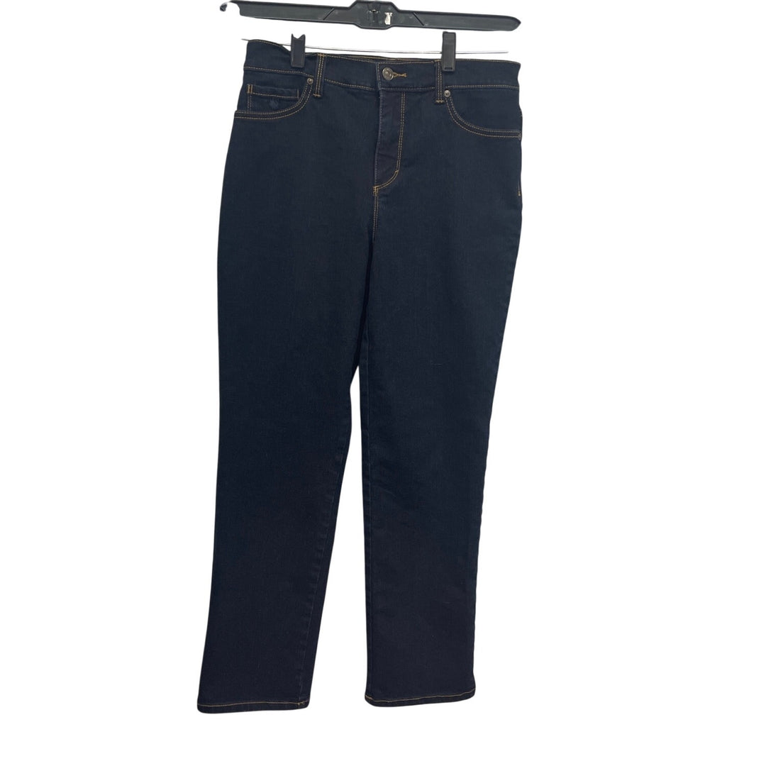 Gloria Vanderbilt Womens Size 8 Dark Wash Cotton Blend Denim Blue Jeans