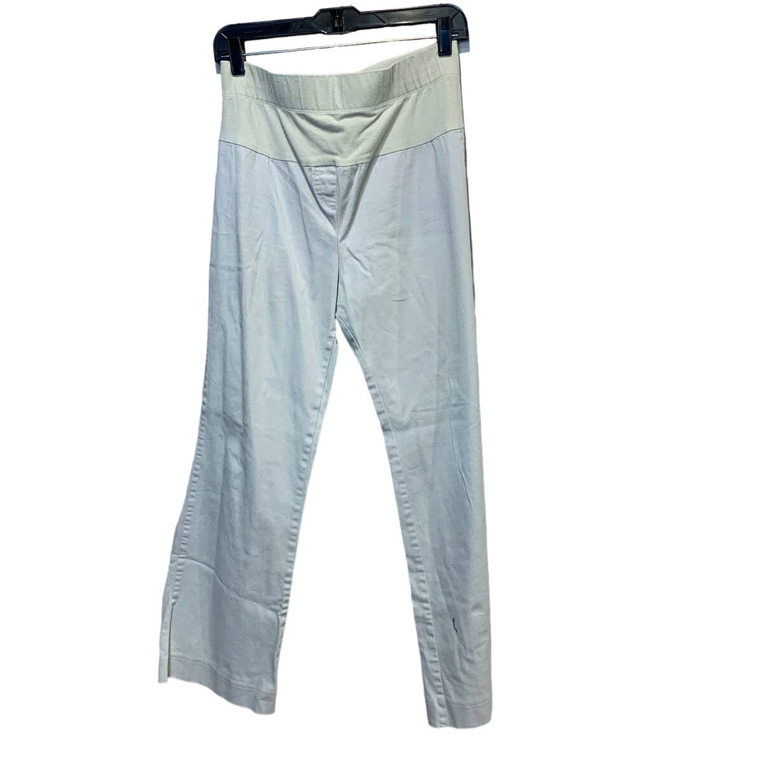 Motherhood Maternity Small Stretch Cotton Blend Long Elastic Waist Khaki Pants