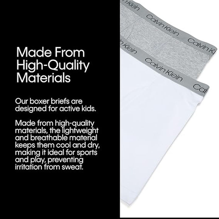 New 5-Pack Calvin Klein Boys XL Modern Cotton Blend Underwear Boxer Briefs