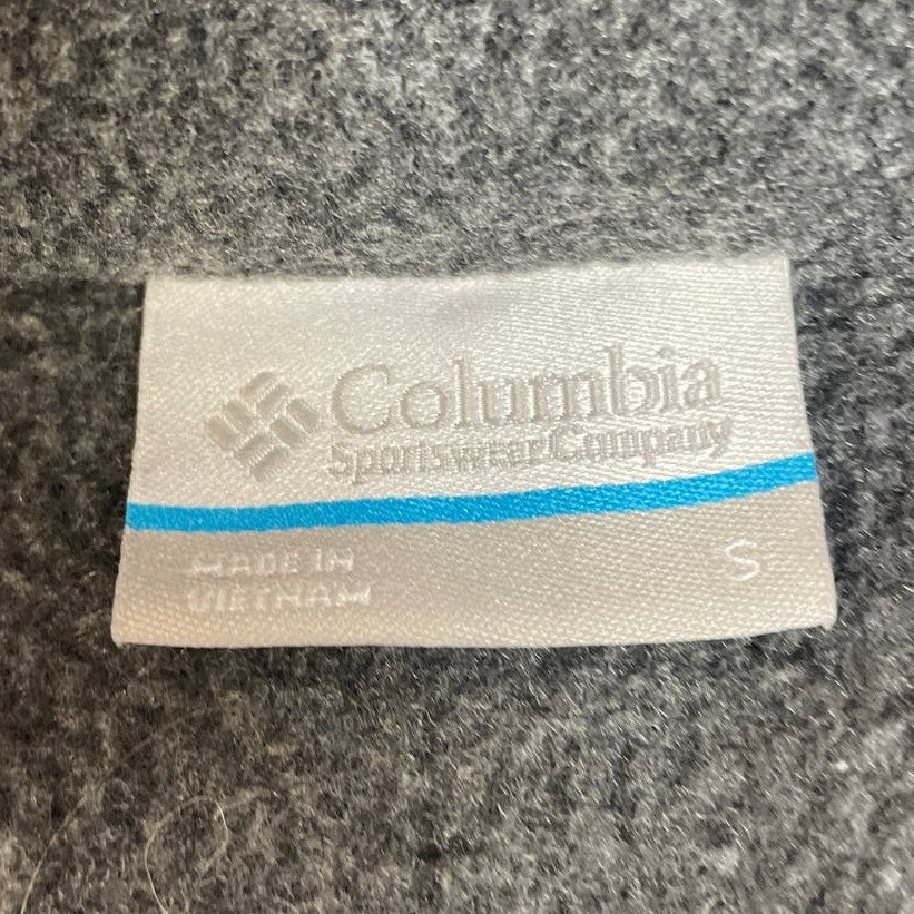Columbia Womens Small Full Zip Gray 100% Polyester Fleece Long Sleeve Jacket