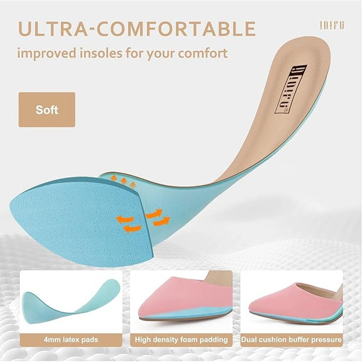 Idifu Womens Size 8 Pink 4" Suede Heel Closed Pointed Toe Ankle Strap Shoes