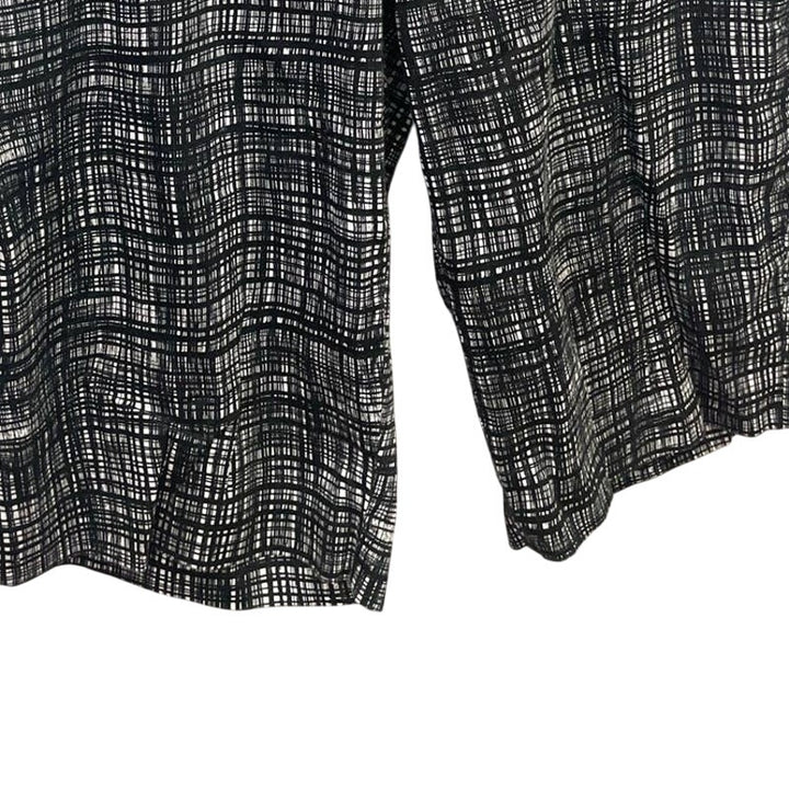 Christopher &amp; Banks Womens Size 16 Stretch Cotton Skimmer Plaid Shorts