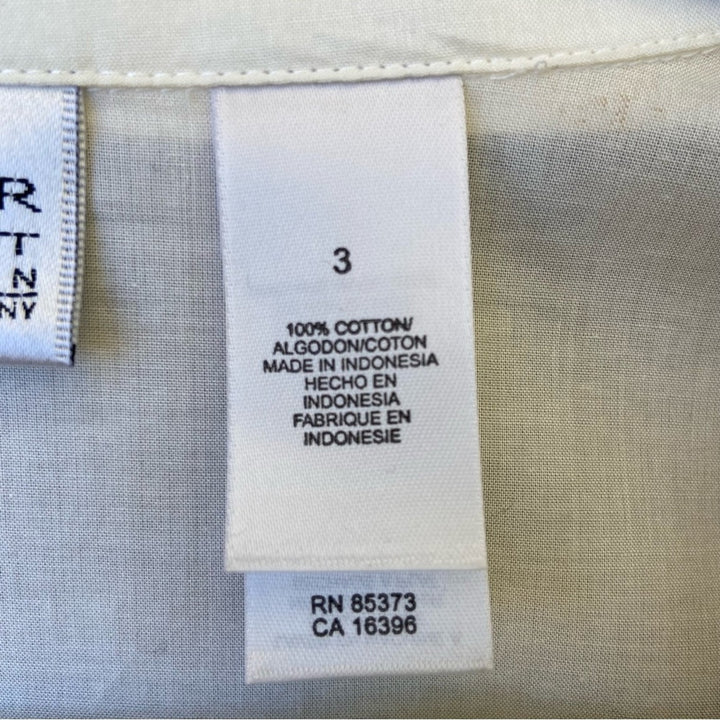 NWT New Villager Sport Womens Size 3X Plus Ivory 100% Cotton Sleeveless Blouse