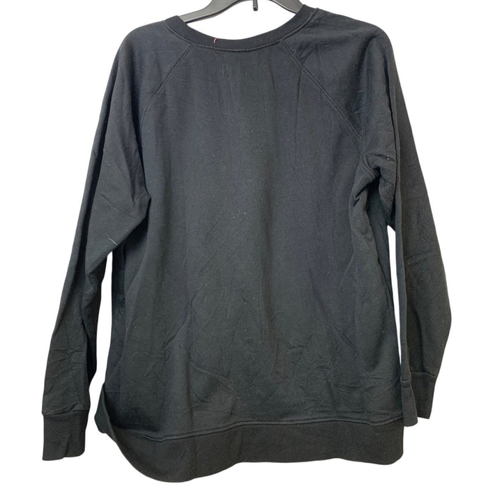 Upcycled Hand Printed Womens XXL Saving the Planet is My Superpower Sweatshirt