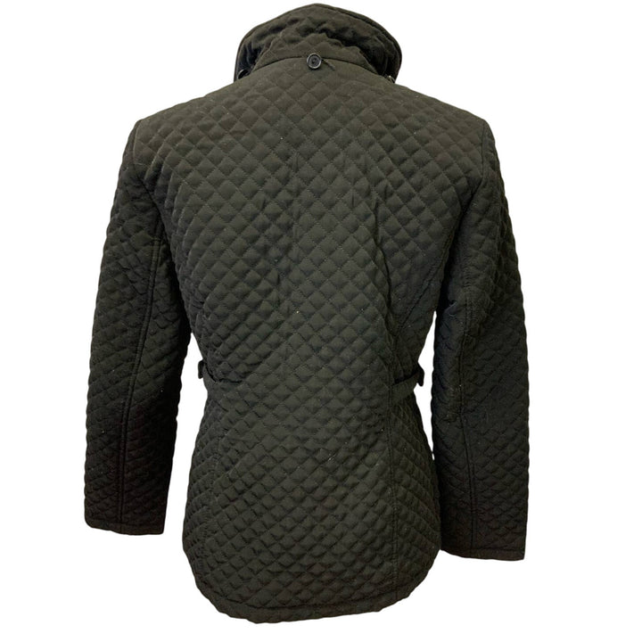 St Johns Bay Small Full Zip Quilted Polyester Blend Jacket w Zippers Pockets
