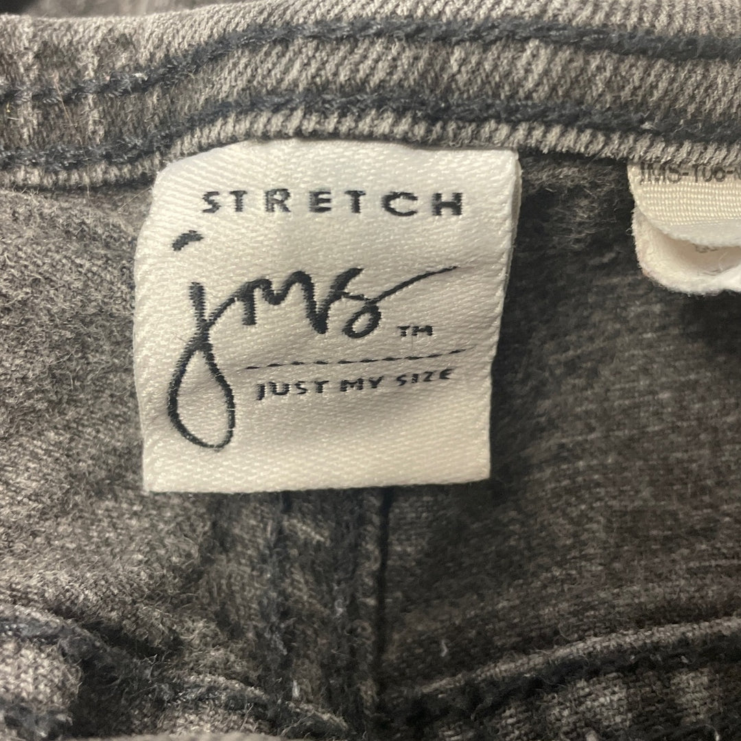 JMS Womens Size 16W Stretch Cotton Straight Leg Faded Long Black Denim Jeans