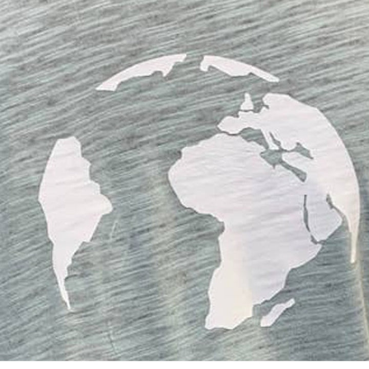 Hand Printed Upcycled Medium Saving the Planet is My Superpower Short Sleeve Tee