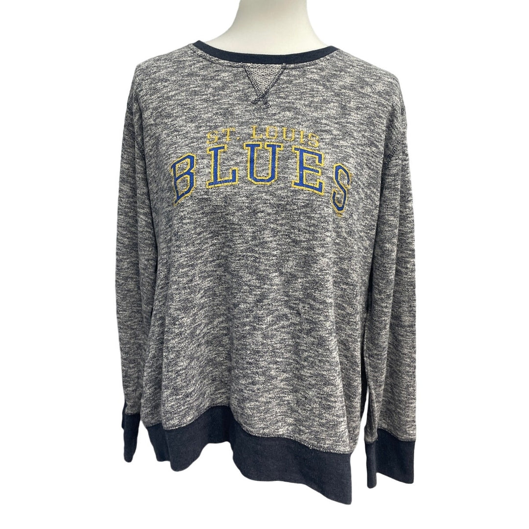Gear Sports Womens XXL St Louis Blues Hockey Long Sleeve Lightweight Sweatshirt