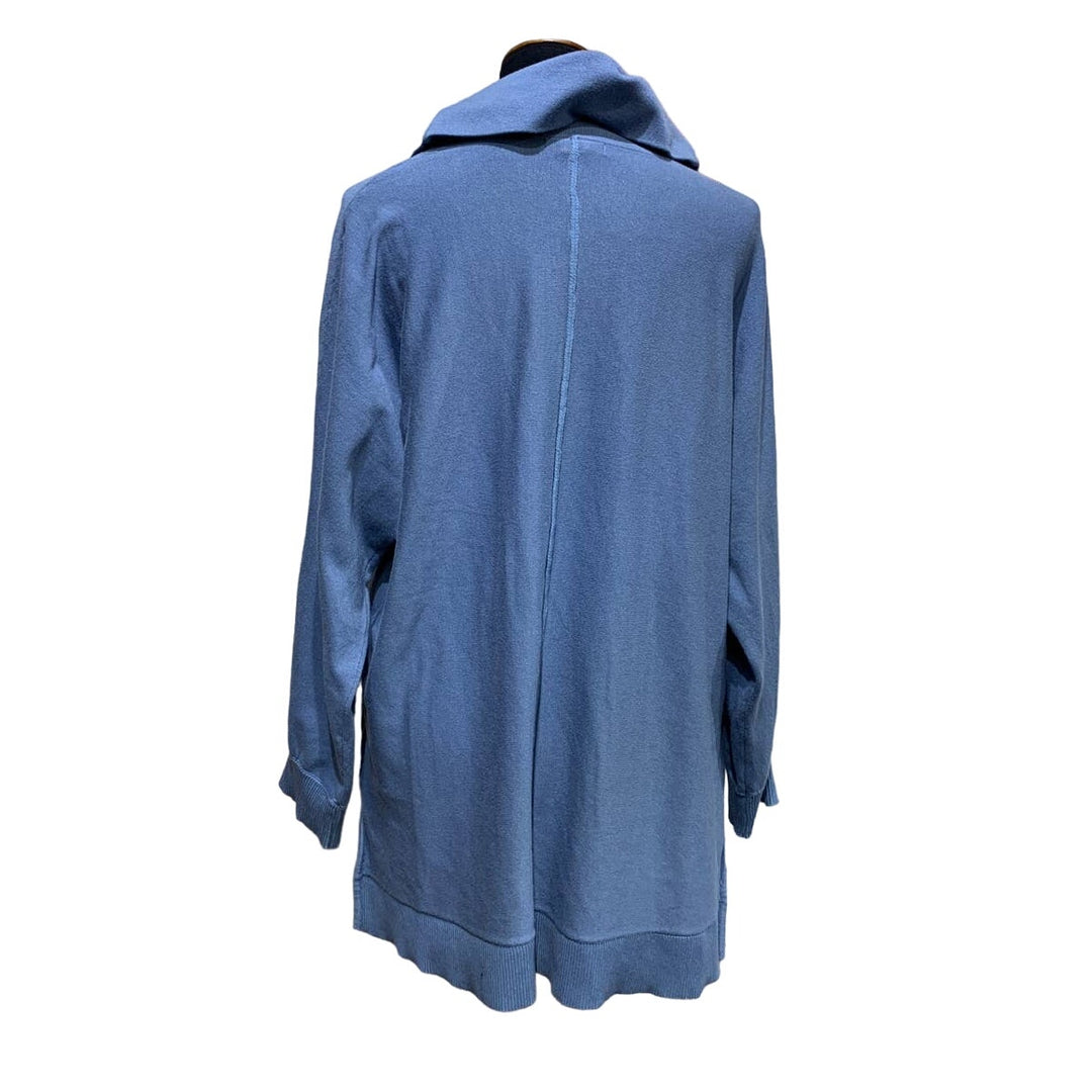 Chelsea &amp; Theodore Woman 1X Long Sleeve Cowl Neck Knit Lightweight Tunic Sweater