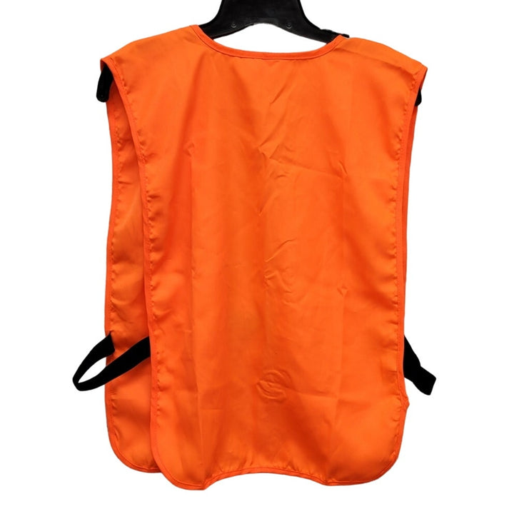 The Allen Company Mens Large 100% Polyester Neon Orange Safety Vest