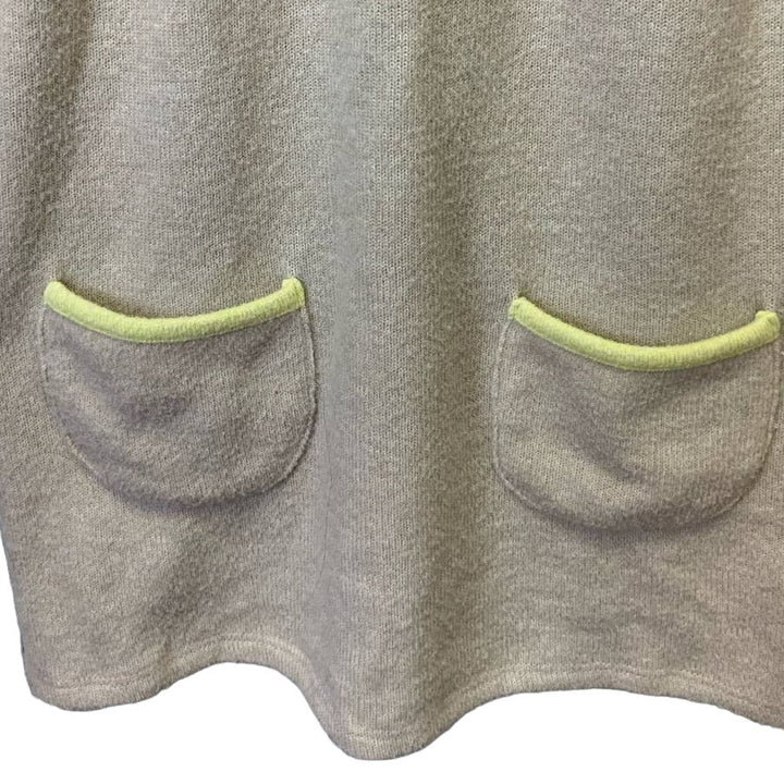 Zara Girls Size 4-5 Years 100 cm Knit Polyester Blend Sweater Dress w Pockets