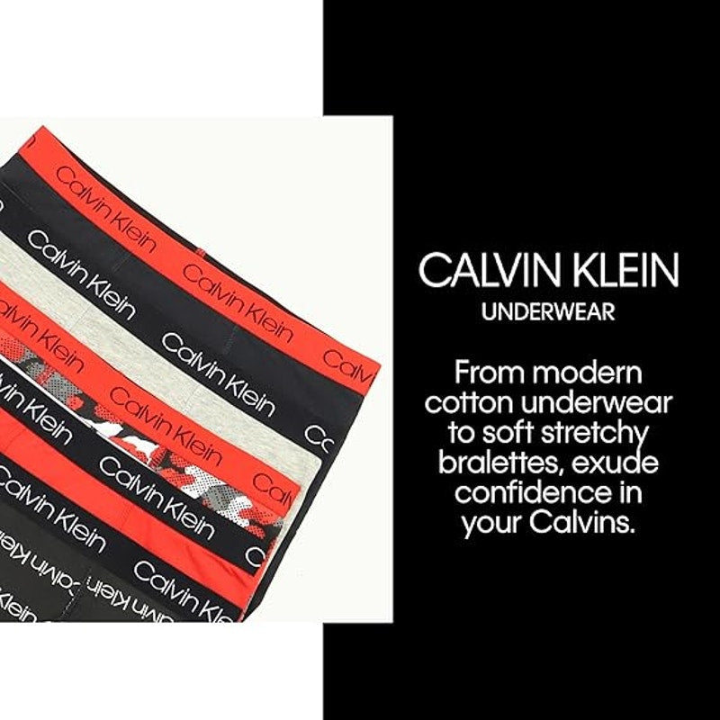 New 5-Pack Calvin Klein Boys XL Modern Cotton Blend Underwear Boxer Briefs