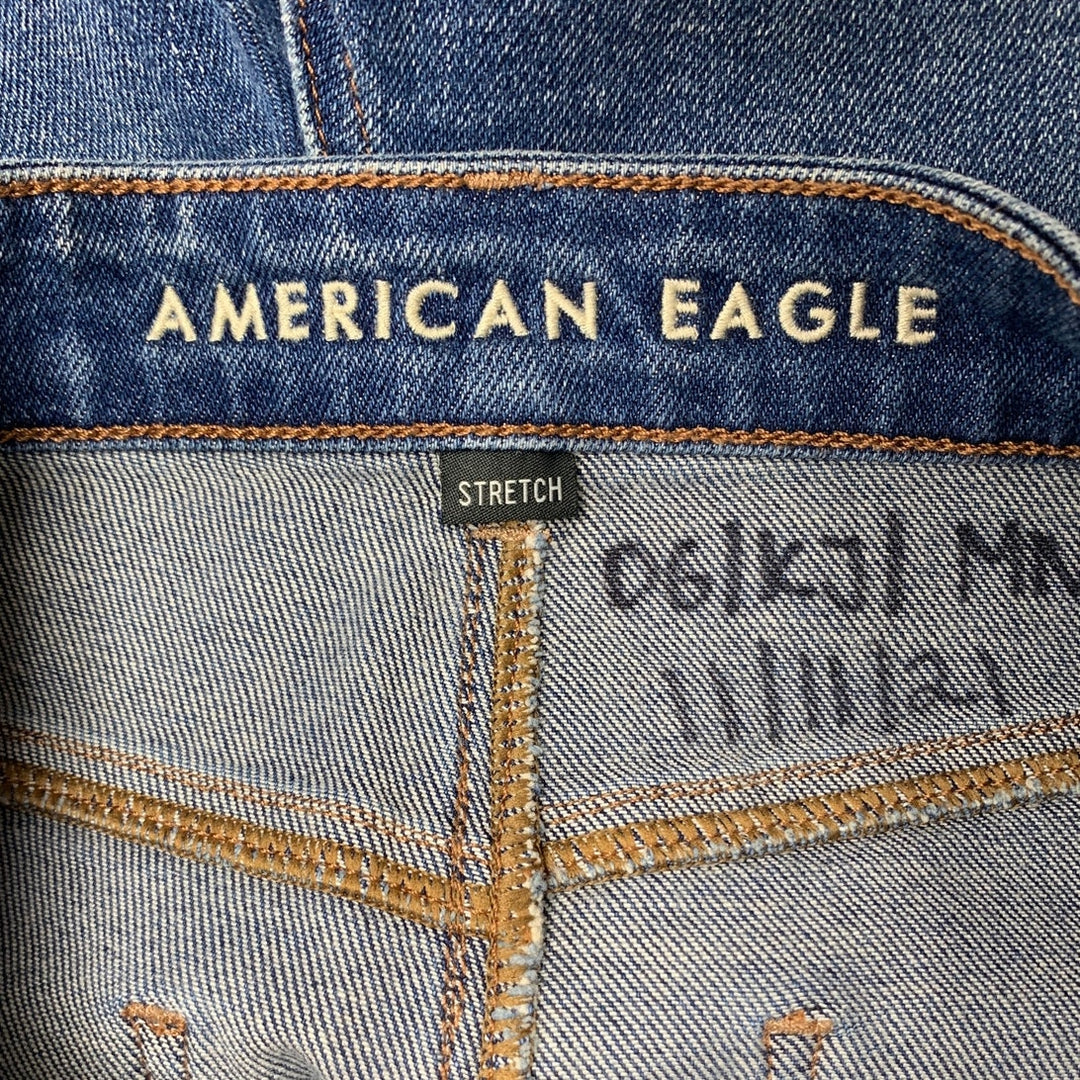 New American Eagle Womens Size 6 Mom Short Distressed Jorts Denim Jean Shorts