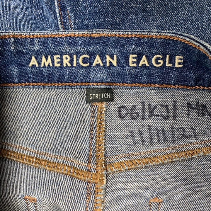 New American Eagle Womens Size 6 Mom Short Distressed Jorts Denim Jean Shorts
