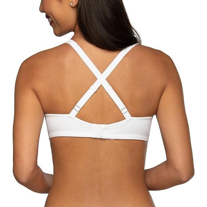 New Vanity Fair Womens White 36B 2-Way Convertible Strap Full Coverage Bra