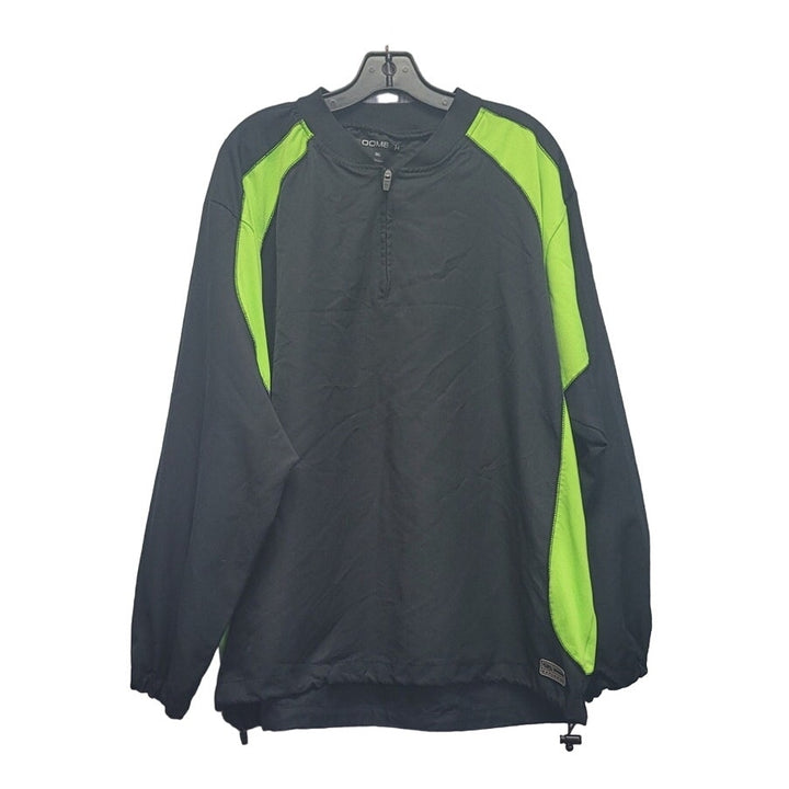 Boombah Mens XL PolySpandex Long Sleeve Quarter Zip Pullover Jacket w Side Zip