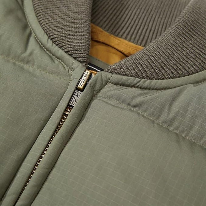 New Eddie Bauer Womens Dusty Olive Green Original 650 FP Down Bomber Jacket