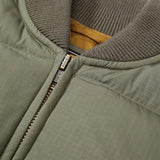 New Eddie Bauer Womens Dusty Olive Green Original 650 FP Down Bomber Jacket