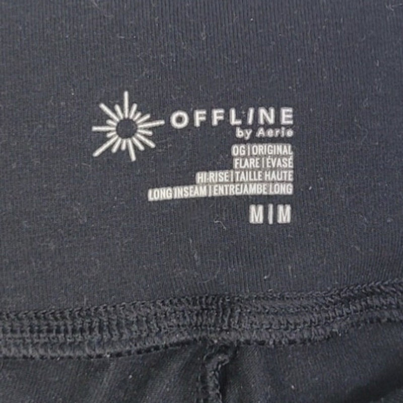 Offline Womens Medium Black Original Flare Hi Rise Long Inseam Yoga Pants