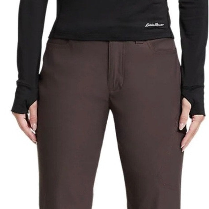 New Eddie Bauer Womens 20W Aubergine Purple Rainier UPF 50+ Pull On Jogger Pants