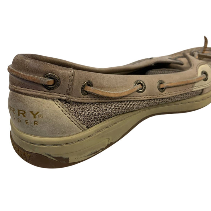 Sperry Top Sider Womens Size 6.5 Leather Side Laced Boat Shoes Slide On Loafers