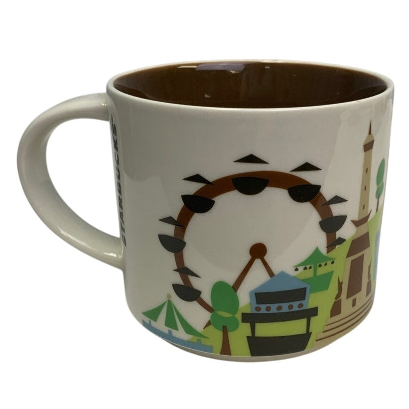 2016 New Starbucks You Are Here Collection Indianapolis 14oz Ceramic Coffee Mug
