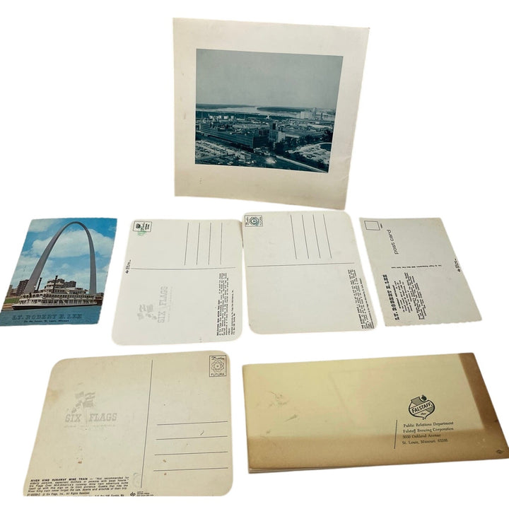 Vintage St Louis Gateway Arch Six Flags Procter &amp; Gamble Falstaff Postcard Lot