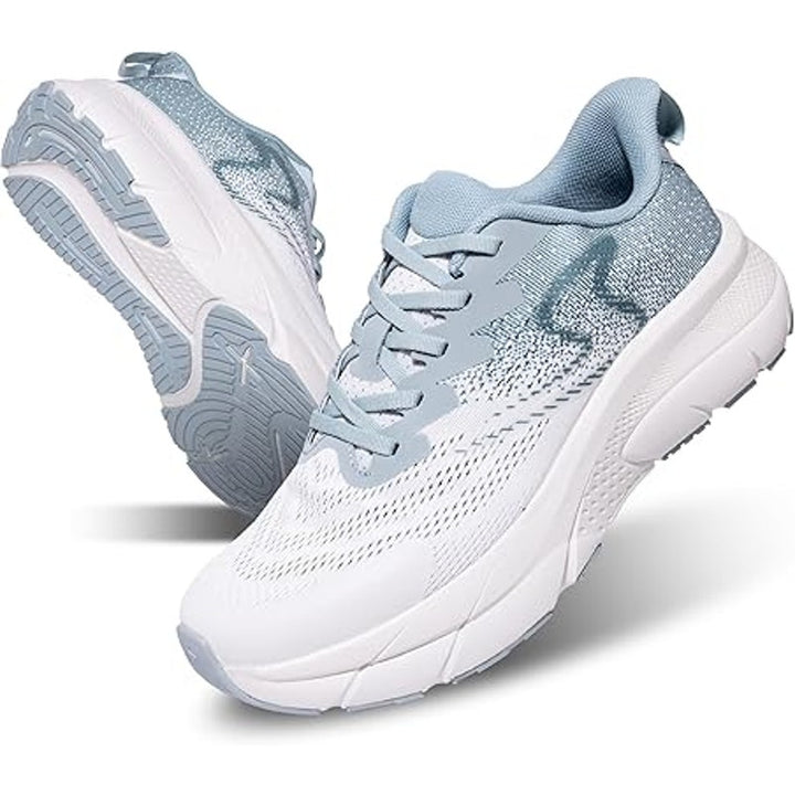 Soulsfeng Mens Size 11 Blue White Mesh Lightweight Breathable Gym Athletic Shoes