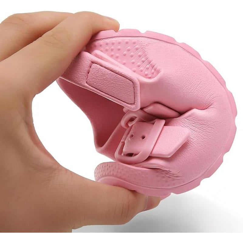 Inminpin Toddler Girls Size 8 Pink Sandal Buckle Sandel Open Round Toe Shoes