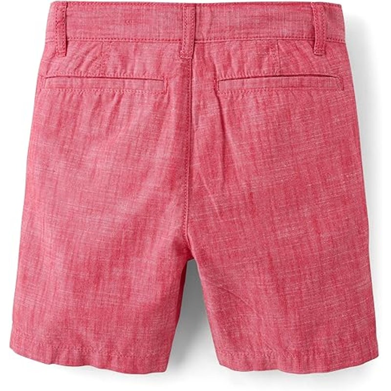 NWT New The Childrens Place Boys Size 10 Red Sunburn Textured Chino Shorts