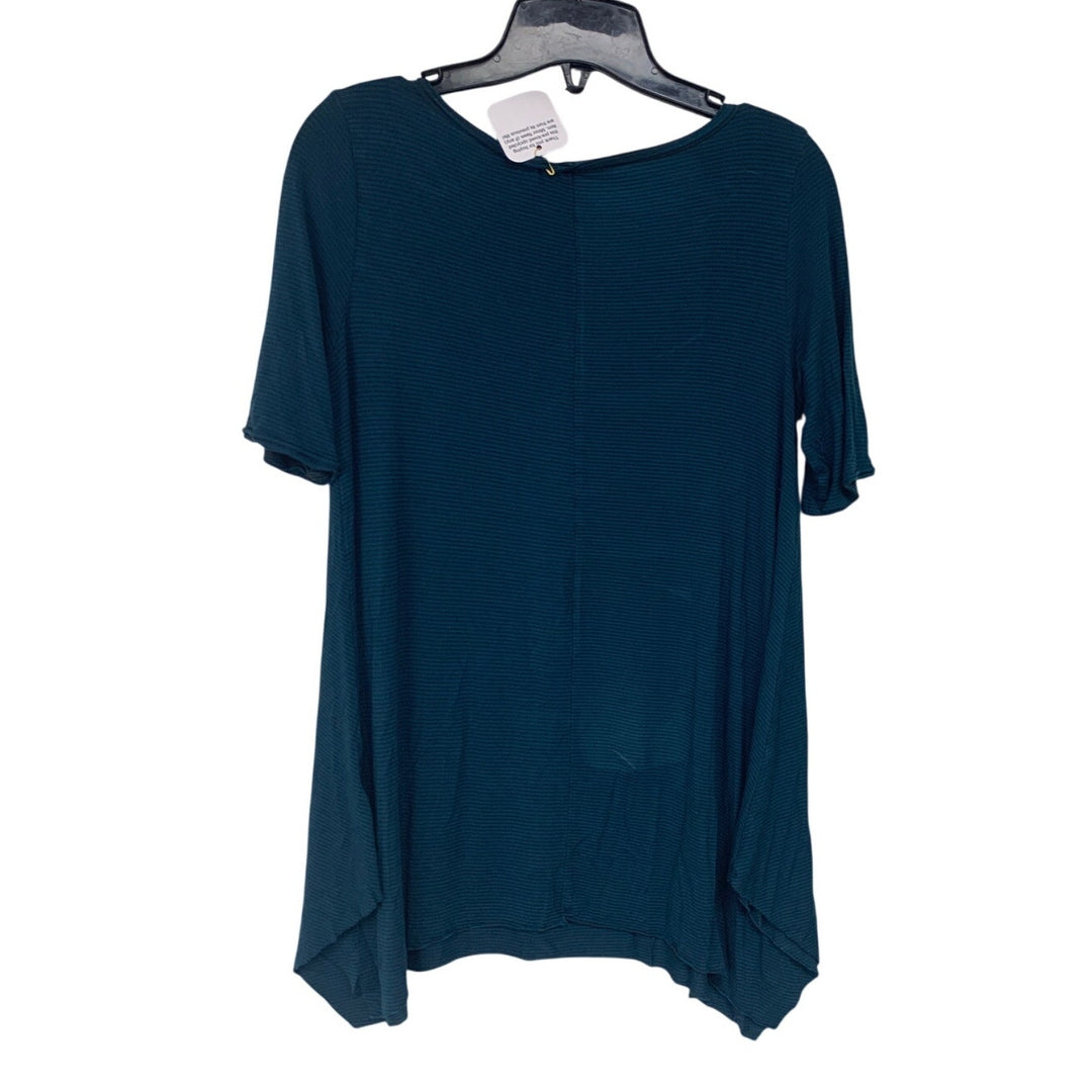 New Upcycled Hand Printed Womens Small Stay Tomorrow Needs You Short Sleeve Tee