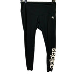 Adidas Womens 1X Basic Black Elastic Waist Stretch Pants Athletic Leggings