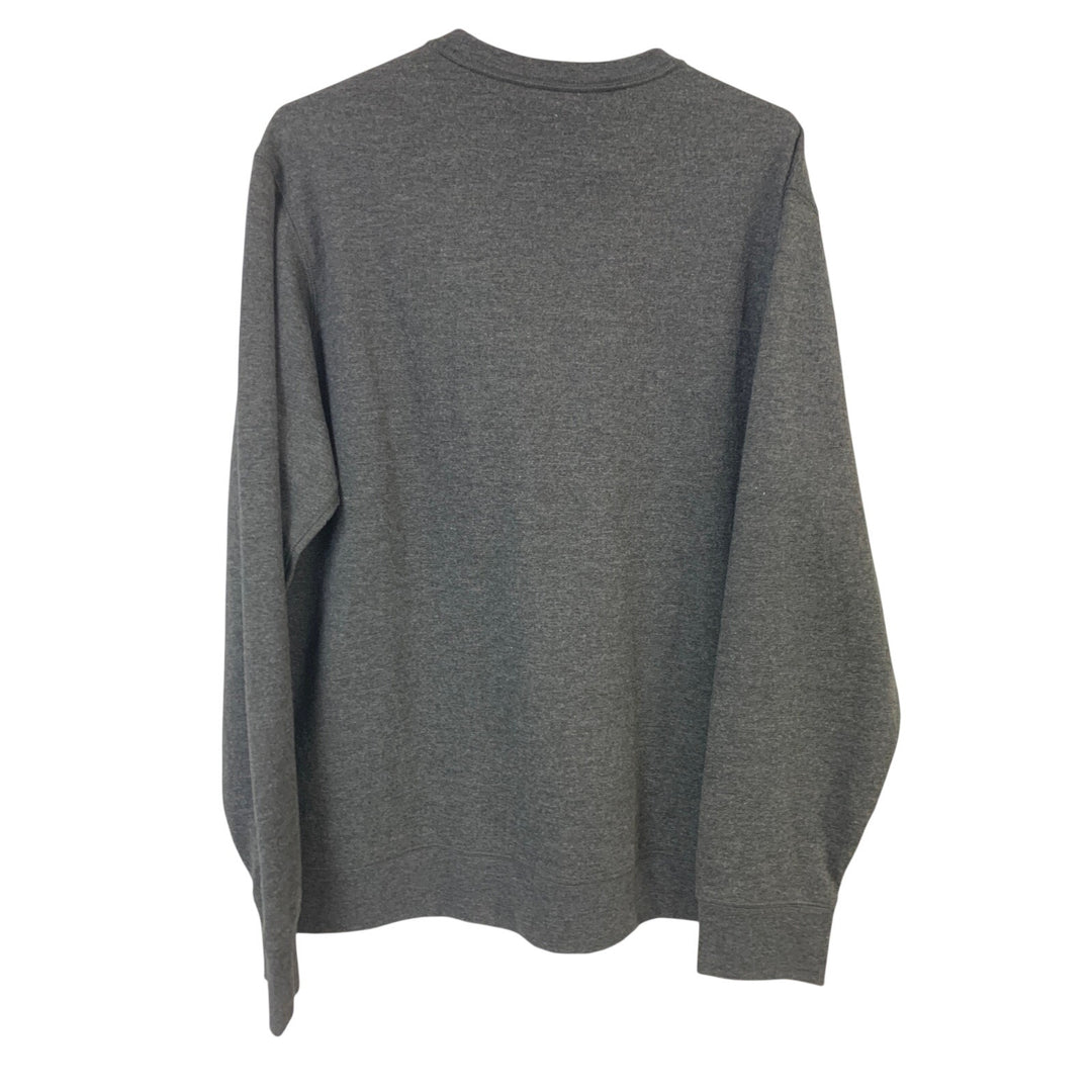 New Eddie Bauer Mens Medium Long Sleeve Camp Fleece Graphic Crew Neck Sweatshirt