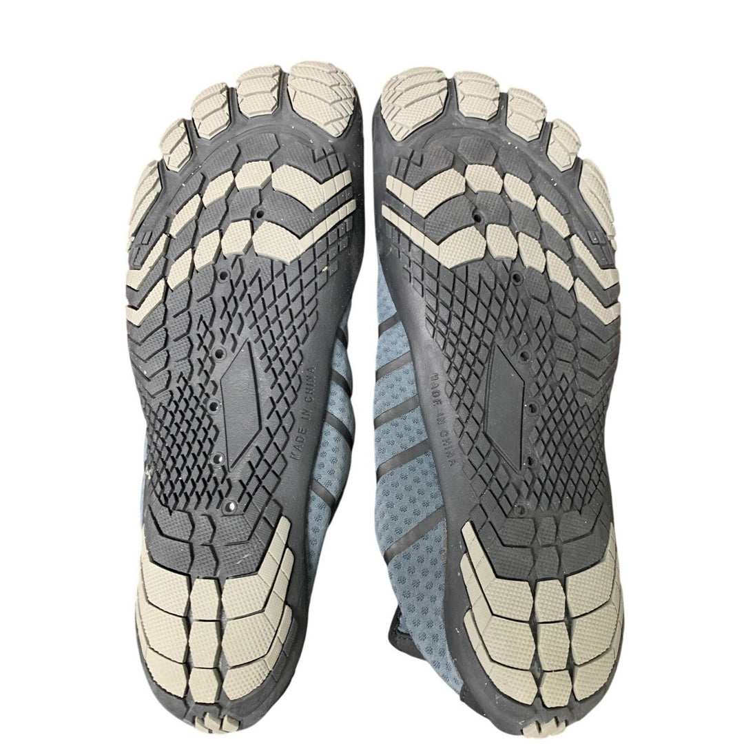 Racqua Mens Size 12 Gray Elastic Lace Cord Non Slip Reinforced Heel Water Shoes