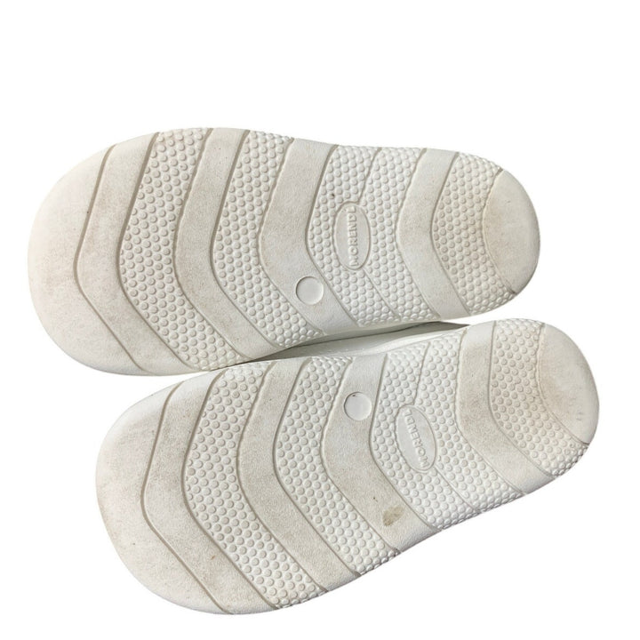 Morendl Toddler Size 10.5 White Mesh Slide On Non Slip Breathable Walking Shoes