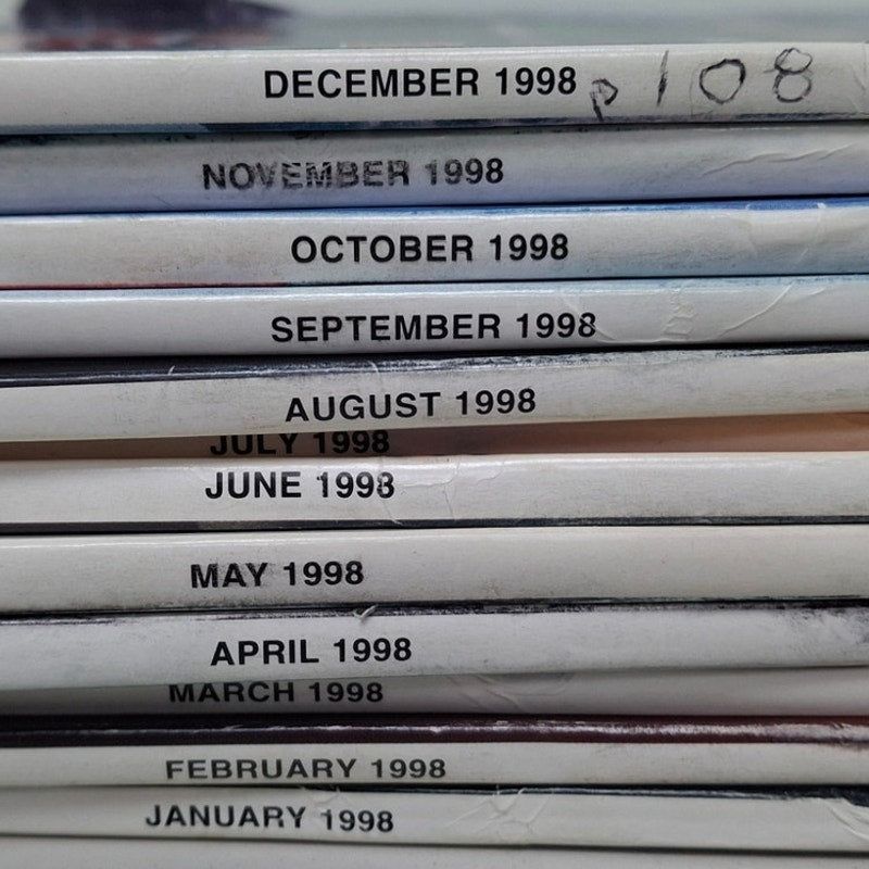 Vintage 1998 QST National Assn Amateur Radio Magazine FULL Year 12 Issues
