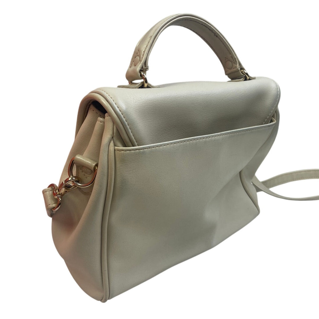 Liz Claiborne Faux Leather Detachable Shoulder Strap Multi Pocket Handbag Purse