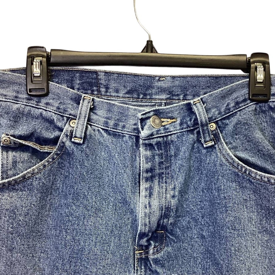 Wrangler Mens 32 X 30 Relaxed Fit 100% Cotton Straight Leg Denim Blue Jeans