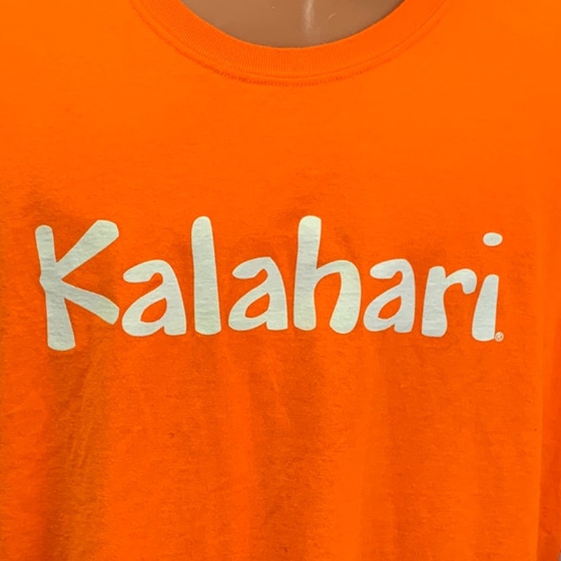 Gildan Mens 3XL PolyCotton Kalahari Orange Short Sleeve Crew Neck Tee Shirt