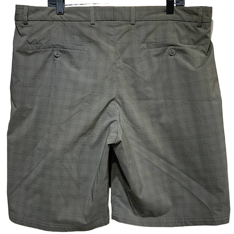 Cypress Club Mens Size 40 Lightweight Webbed Plaid PolyBlend Long Board Shorts