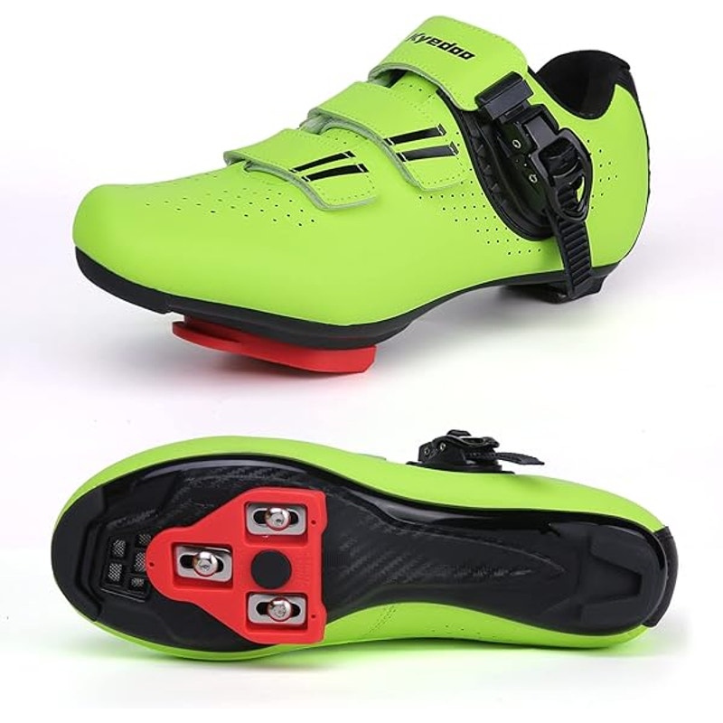 New Kyedoo Mens 10 Neon Green Delta Cleats Compatible Hook Loop Cycling Shoes