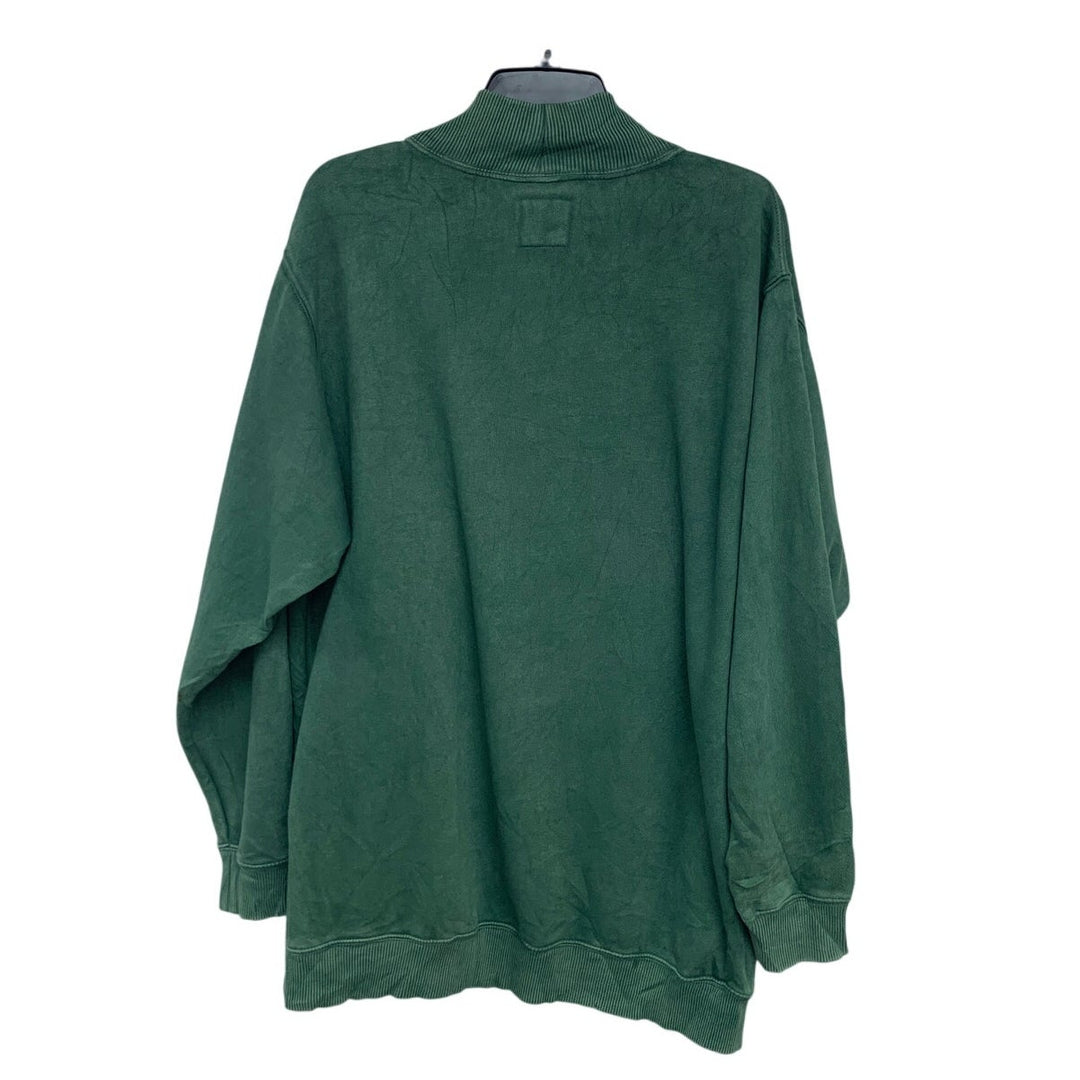 Upcycled Hand Printed Womens Medium Spodoleucus Oyster Mushroom Sweatshirt