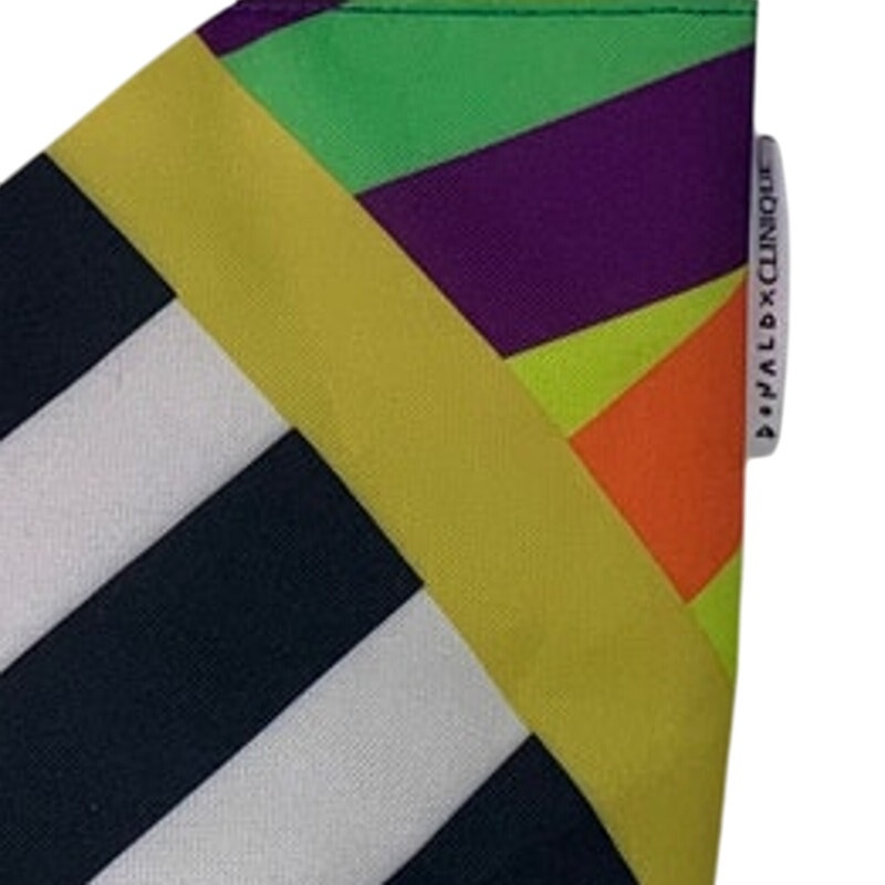 NWT New Donald X Clinique 100% Polyester Free Gift Striped Makeup Tote Bag