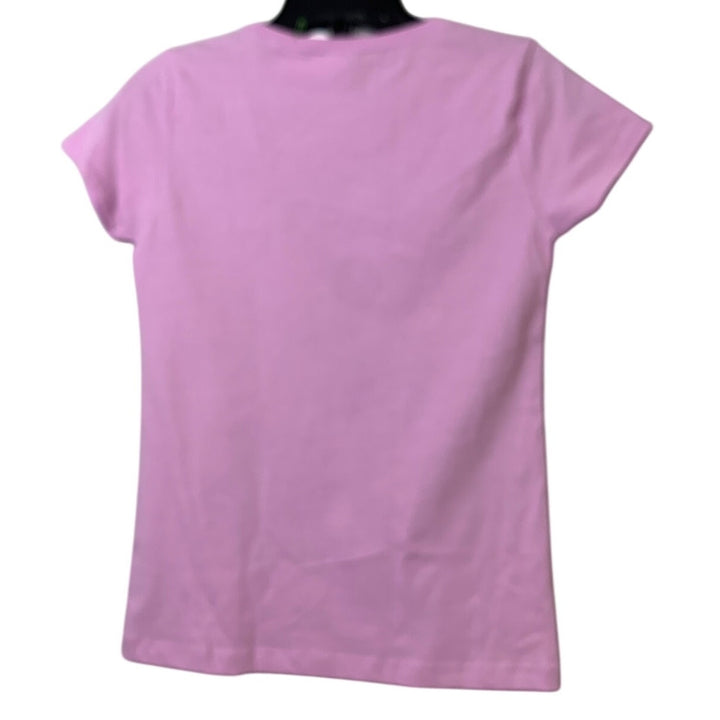New Upcycled Hand Printed Girls Size Large 10/12 Colorblock Dragonfly Tee Shirt